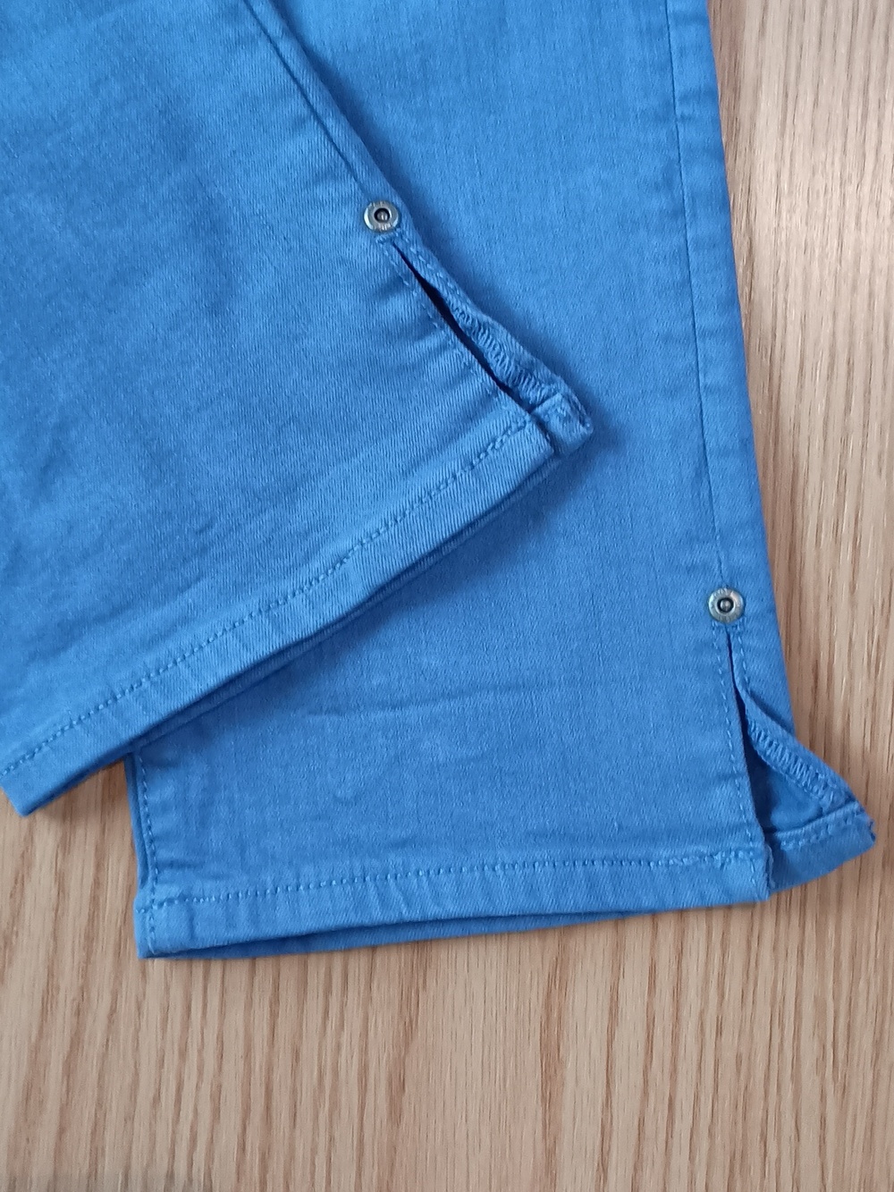 NYDJ Slim Ankle Jeans in Royal Blue with Ankle Slit Size 6 Lift And Tuck - Picture 6 of 11